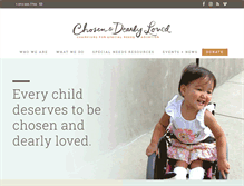 Tablet Screenshot of chosenanddearlyloved.org